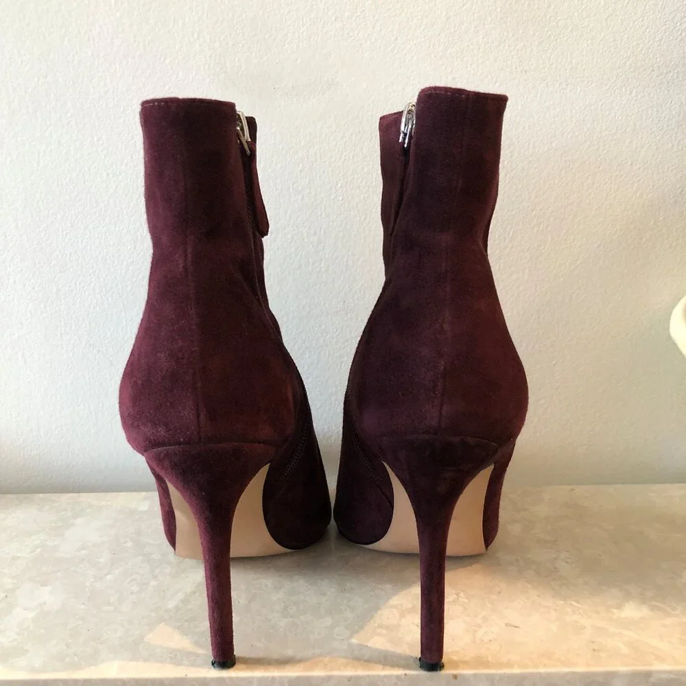 REISS Mirna Suede Heeled Pointed Toe Ankle Boots/Booties Size 39 - Picture 6 of 13